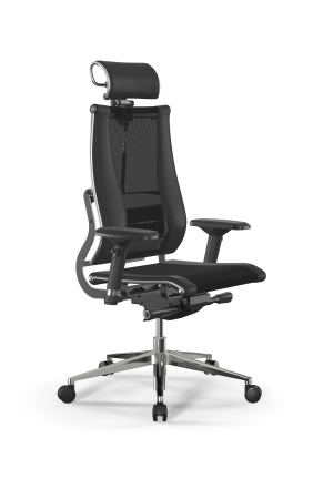 Кресло для руководителя Метта Y 2DM B2-14D - YM93+Infinity /Kc09/Nc09/D04P/H2cL-3D(M26.B32.G25.W03) (Черный)
