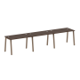 Рабочая станция на 3 рабочих места на А-образном м/к Metal System Style БА.СМ-3.2 3600x720x750