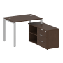 Рабочая станция с опорной тумбой правая Metal System Style БП.РС-СТС-2.1 Пр 1100x1520x750