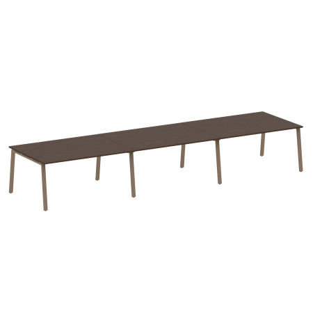 Стол для переговоров (3 столешницы) на А-образном м/к Metal System Style БА.ПРГ-3.4 4800x1235x750