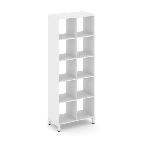 Каркас стеллажа 5 ярусов SN.KS-520 (754х400х1982) (Белый/Металл Белый)