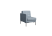 Секция с подлокотником одноместная FR-SP-01 (R)