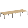 Рабочая станция на деревянных опорах Onix Wood OW.D.RS-6.4.8 4740x1635x750