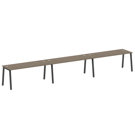 Рабочая станция на 3 рабочих места на А-образном м/к Metal System Style БА.СМ-3.5 5400x720x750