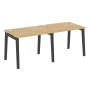 Рабочая станция на деревянных опорах Onix Wood OW.RS-2.1.8 1960x800x750