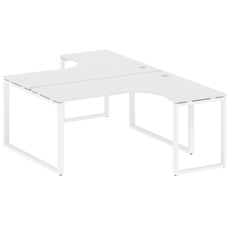 Рабочая станция криволинейная Metal System Style БО.РАС-СА-2.4 1600x2435x750