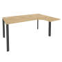 Стол эргономичный правый на П-образном м/к Onix O.MP-SA-4R 1580x1180x750