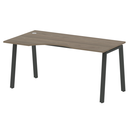 Стол криволинейный левый Metal System Style БА.СА-1 Л 1600x900x750