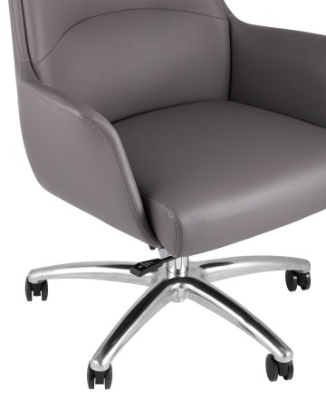 Кресло руководителя TopChairs Viking серое (Компьютерное кресло Viking серый)