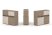 Тумба двойная + низкая надставка ES.NB.2N-17 (1500х410х1135)