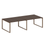 Переговорный стол 2 столешницы Metal System Style БО.ПРГ-2.3 2800x1235x750