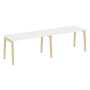 Рабочая станция на деревянных опорах Onix Wood OW.RS-2.3.7 2760x720x750