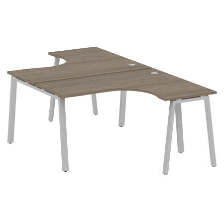 Рабочая станция криволинейная Metal System Style БА.РАС-СА-2.3 1400x2435x750