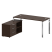 Стол для руководителя с тумбой левый БГ.СРТ-4.7 (L) 1700x1520x750