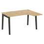 Стол эргономичный правый на деревянных опорах Onix Wood OW.SA-3R 1380x1180x750