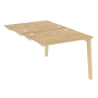 Стол-приставка двойной на деревянных опорах Onix Wood OW.D.SPR-1.8 980x1635x750