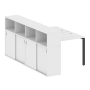 Рабочая станция с опорным шкафом-купе Metal System Style БП.РС-СШК-4.1 1410x2332x1098