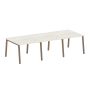 Стол для переговоров (3 столешницы) на А-образном м/к Metal System Style БА.ПРГ-3.1 3000x1235x750