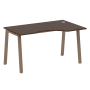 Стол криволинейный правый Metal System Style БА.СА-2 Пр 1400x900x750