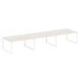 Переговорный стол 3 столешницы Metal System Style БО.ПРГ-3.4 4800x1235x750