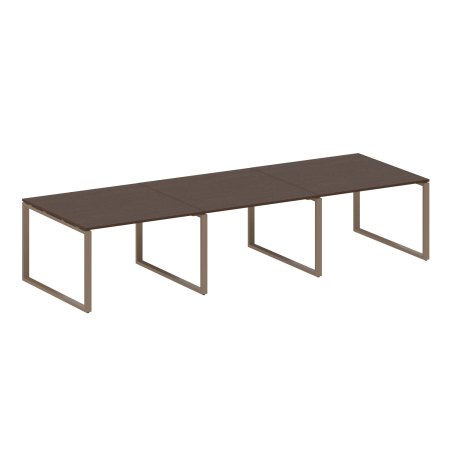 Переговорный стол 3 столешницы Metal System Style БО.ПРГ-3.2 3600x1235x750