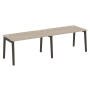 Рабочая станция на деревянных опорах Onix Wood OW.RS-2.3.8 2760x800x750