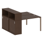 Рабочая станция с опорным шкафом-купе Metal System Style БП.РС-СШК-2.2 1610x1475x1098
