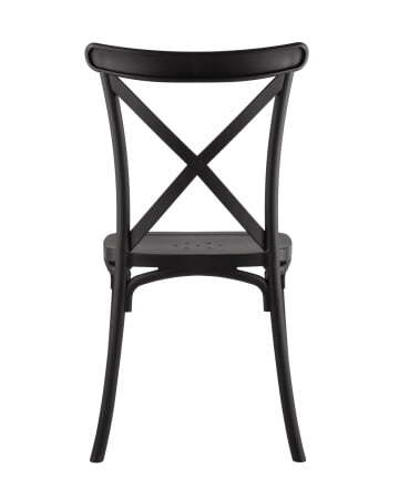 Стул Кроссбэк пластиковый черный (Стул пластиковый Кроссбэк черный)