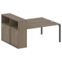 Рабочая станция с опорным шкафом-купе Metal System Style БП.РС-СШК-2.4 2010x1475x1098