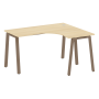 Стол криволинейный правый Metal System Style БА.СА-3 Пр 1400x1200x750