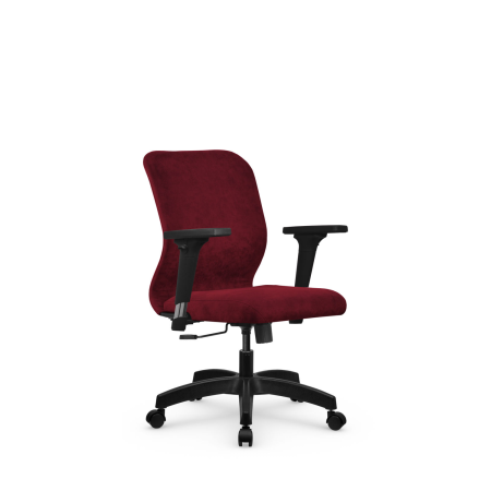 Кресло для руководителя Метта SU-Mr-4(Vivaldi)/подл.200/осн.001 (Красный)