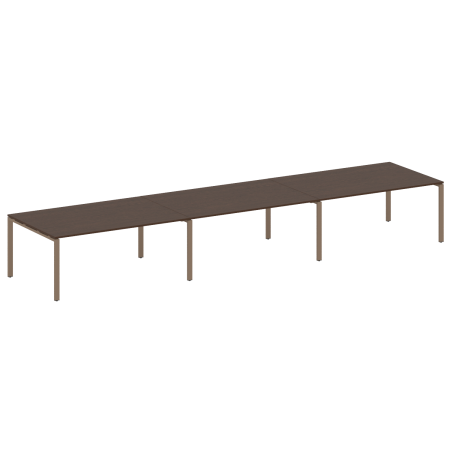 Переговорный стол 3 столешницы Metal System Style БП.ПРГ-3.5 5400x1235x750