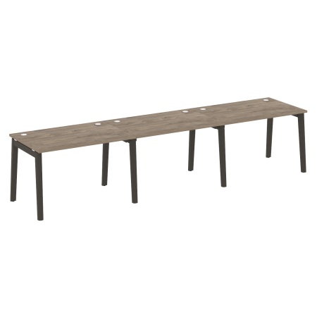 Рабочая станция на деревянных опорах Onix Wood OW.RS-3.2.8 3540x800x750