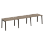 Рабочая станция на деревянных опорах Onix Wood OW.RS-3.2.8 3540x800x750