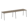 Рабочая станция на 2 рабочих места на А-образном м/к Metal System Style БА.СМ-2.3 2800x720x750