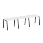 Рабочая станция на 3 рабочих места на А-образном м/к Metal System Style БА.СМ-3.1 3000x720x750