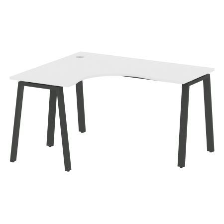 Стол криволинейный левый Metal System Style БА.СА-3 Л 1400x1200x750