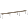 Рабочая станция на 3 рабочих места на А-образном м/к Metal System Style БА.СМ-3.5 5400x720x750
