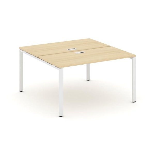 Рабочая станция 2-х сторонняя SN-6P.DRS-003 (1380х1232х750) (Акация Лорка/Металл Белый)