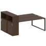 Рабочая станция с шкафом-купе на О-образном м/к Metal System Style БО.РС-СШК-2.5 Т 2210x1475x1098