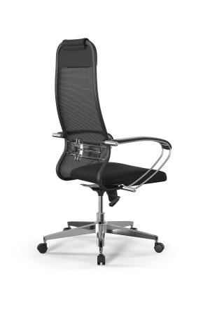 Кресло для руководителя Метта Sit 10 B1-111K - X2+UMF(X1) /Ub00/Wh00/K1cL(M09.B22.G18.W02) (Черный)