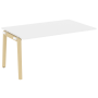 Проходной наборный элемент переговорного стола на деревянных опорах Onix Wood OW.NPRG-4 1580x980x750