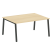Стол для переговоров (1 столешница) на А-образном м/к Metal System Style БА.ПРГ-1.4 1600x1235x750