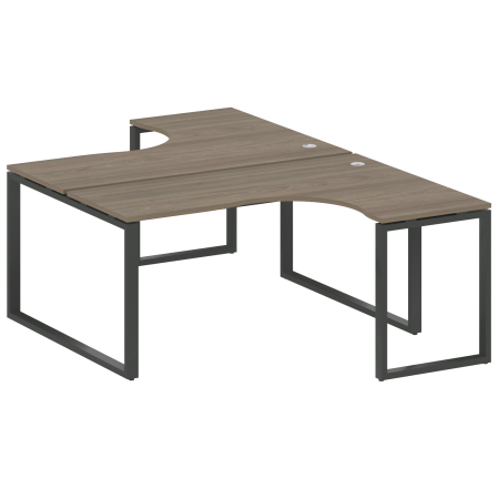 Рабочая станция криволинейная Metal System Style БО.РАС-СА-2.4 1600x2435x750