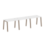 Рабочая станция на 3 рабочих места на А-образном м/к Metal System Style БА.СМ-3.1 3000x720x750