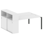 Рабочая станция с опорным шкафом-купе Metal System Style БП.РС-СШК-2.4 2010x1475x1098