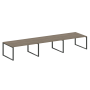 Переговорный стол 3 столешницы Metal System Style БО.ПРГ-3.4 4800x1235x750