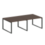Переговорный стол 2 столешницы Metal System Style БО.ПРГ-2.2 2400x1235x750