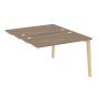 Стол-приставка двойной на деревянных опорах Onix Wood OW.D.SPR-2.7 1180x1475x750