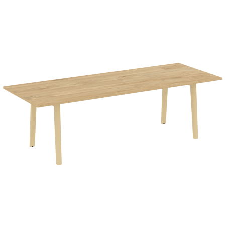 Стол переговорный на деревянных опорах Onix Wood Direct OW.PRG-25 2580x980x750